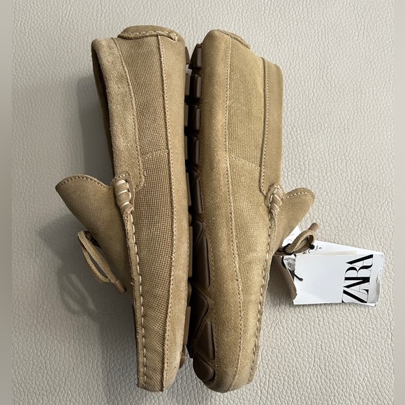 NWT - Zara Men’s Suede Driving Loafer - US Size 8 / EU Size 41 - Picture 3 of 8